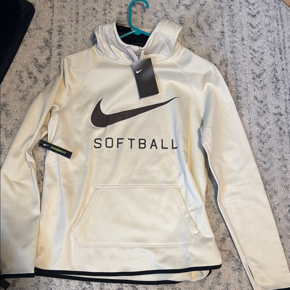 Nike Softball Hoodie in Light Cream